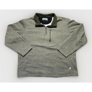 Magellan Long Sleeve Mens Large Quarter Zip Moisure Wicking Sweater Outdoors